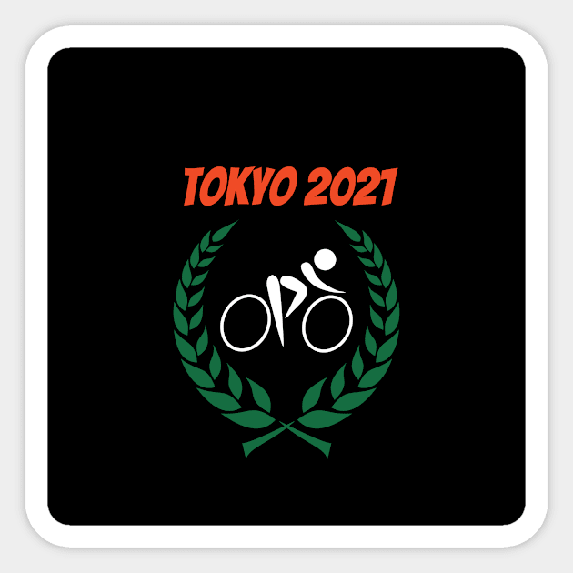 Cycling Tokyo 2021 Olympics Sticker by Slick T's